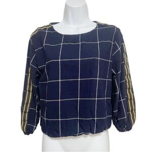 Anthropologie Seven Sisters Mixed Media Long Sleeve Top